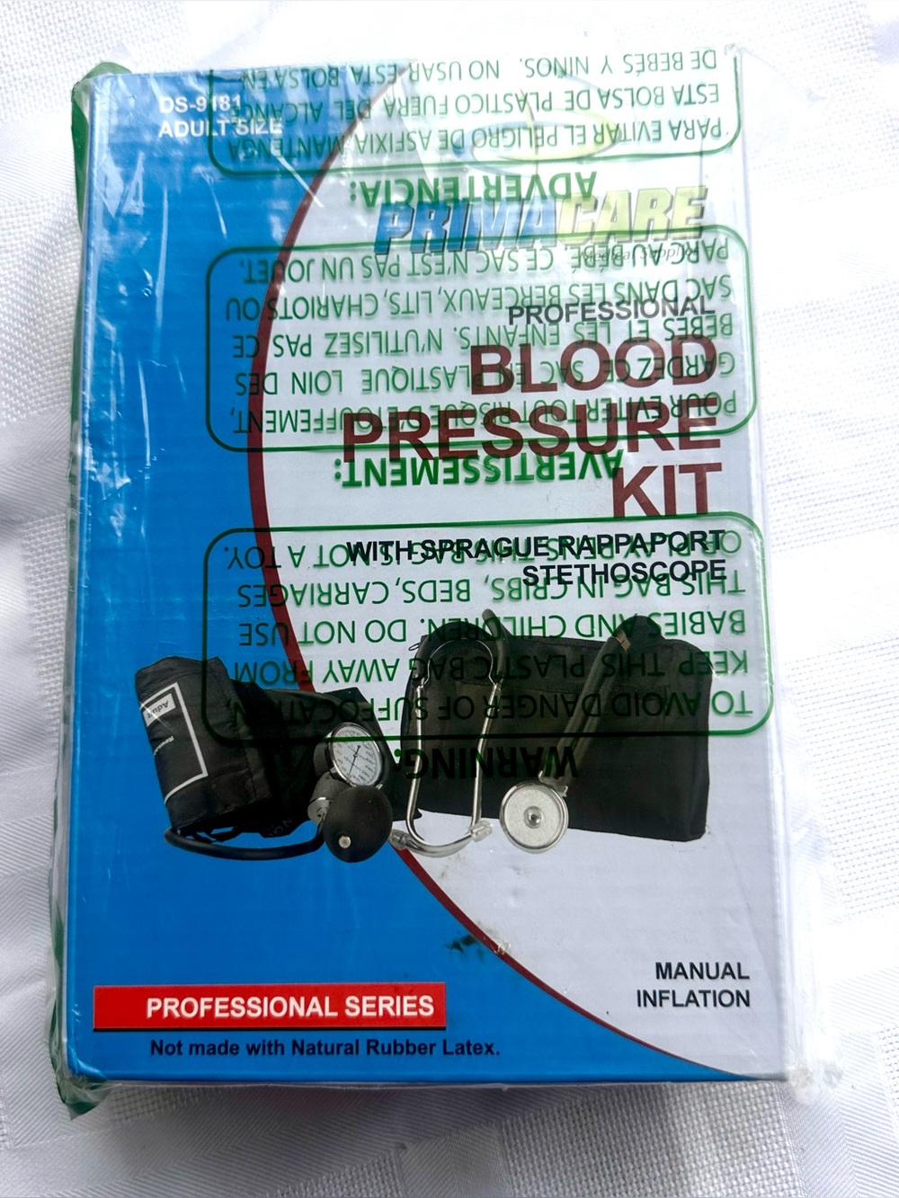 Prima-care Professional Series DS-9181 Manual Blood Pressure Kit New